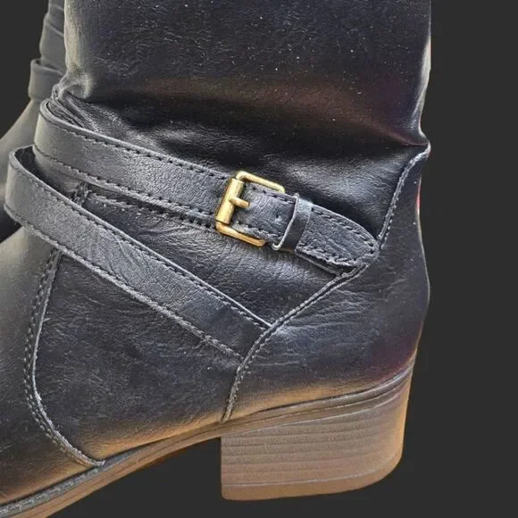 RAMPAGE RAM-INDIANA Black/Cognac knee high boots 8.5 - Picture 7 of 13